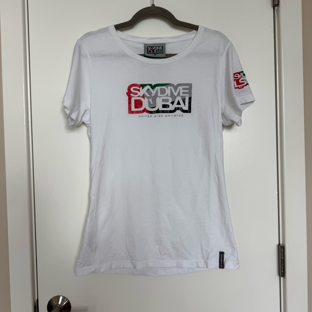 White Skydive Dubai T-Shirt